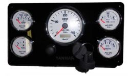 Marine Engine Instrument Panel-5 Gauge resmi