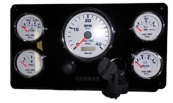 Marine Engine Instrument Panel-5 Gauge resmi