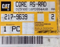 CORE AS-RADIATOR  -6 ROW resmi